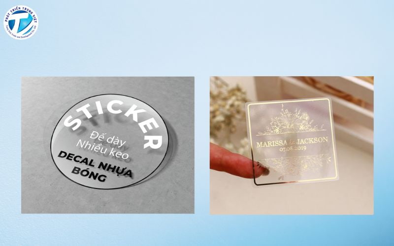 Decal nhựa dày